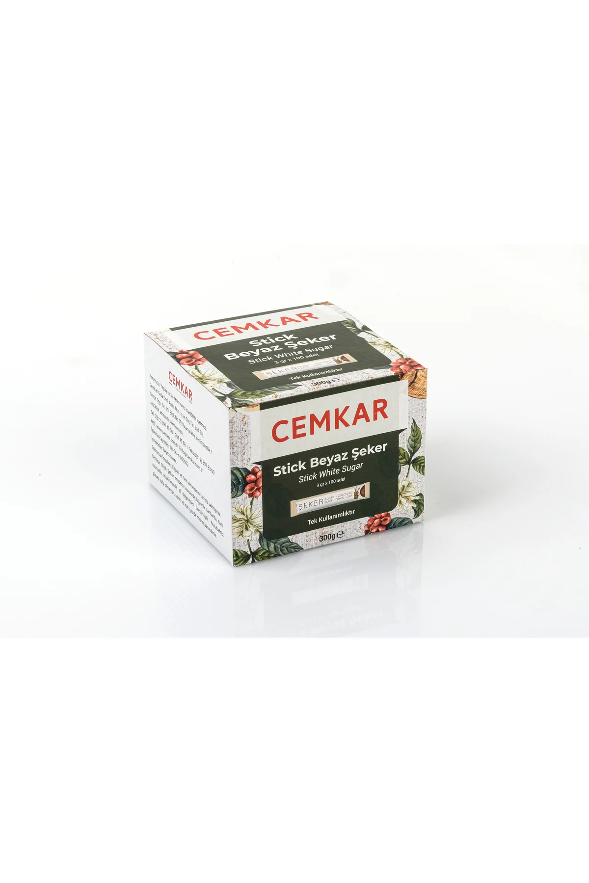 Stick Beyaz Şeker 3gr X 100 Adet X 300gr