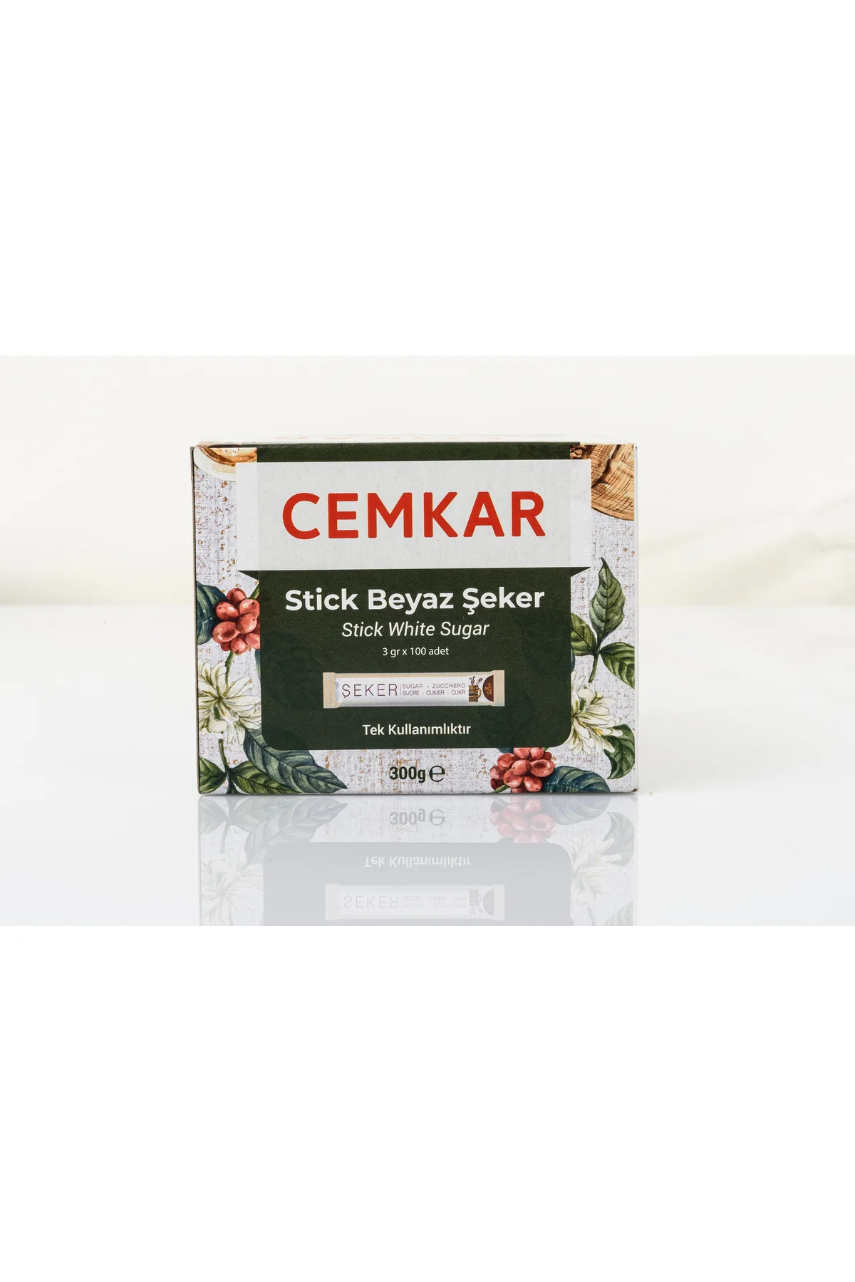 Stick Beyaz Şeker 3gr X 100 Adet X 300gr