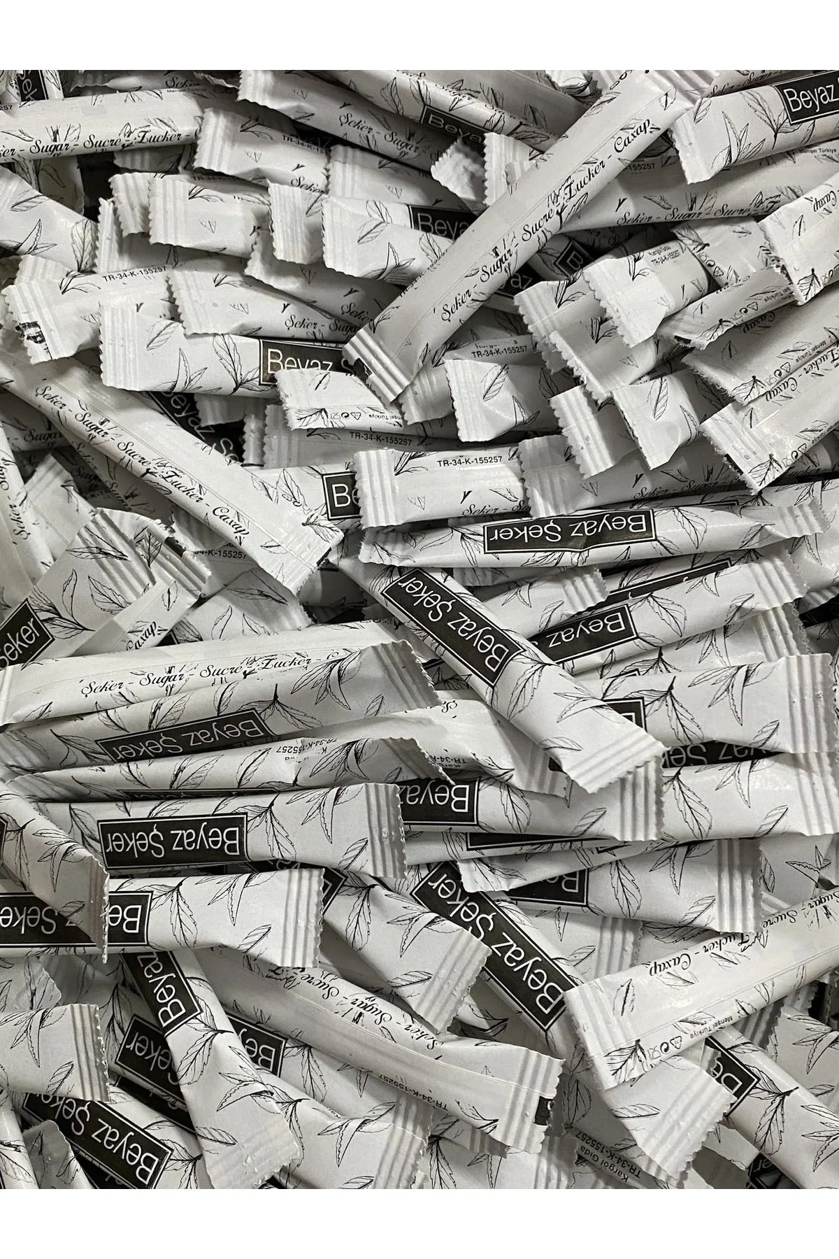 Stick Beyaz Toz Şeker Tek Kullanımlık 10,000 Adet 3gr 30kg