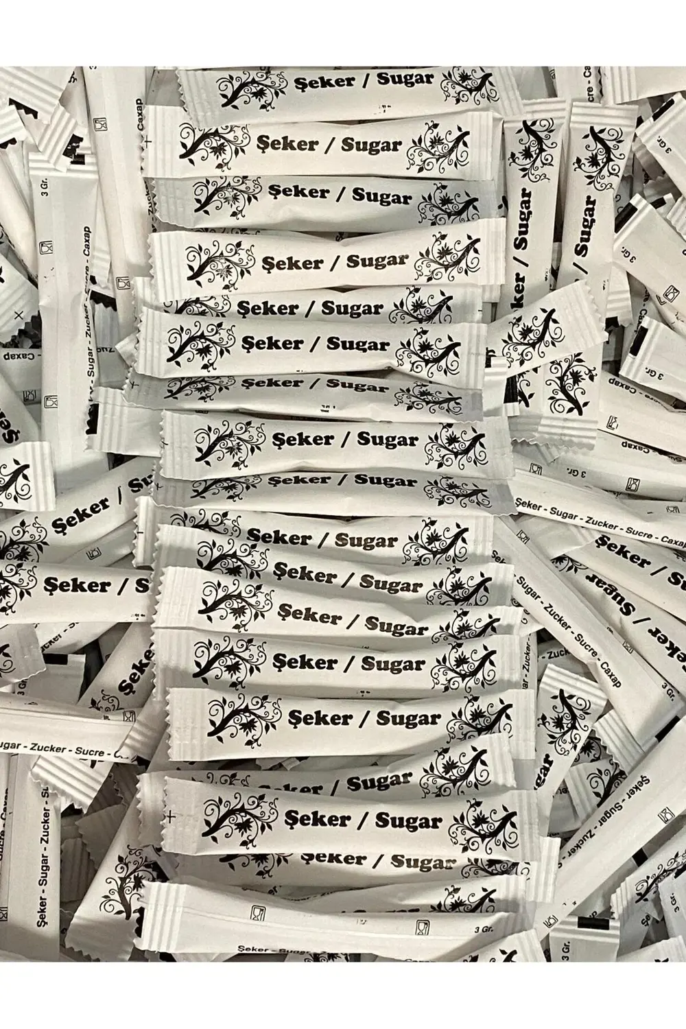Stick Beyaz Toz Şeker Tek Kullanımlık 2,500 Adet 3 gram 7,5 Kg