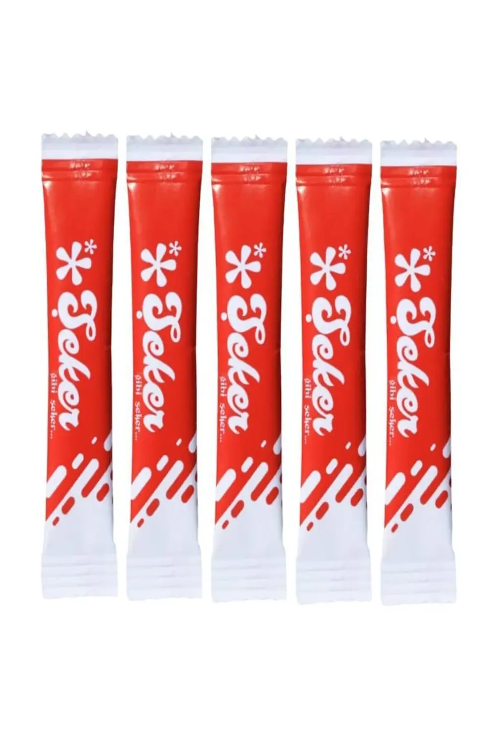 Stick Şeker 1000 Adet 3 gr ( Kırmızı Desenli )