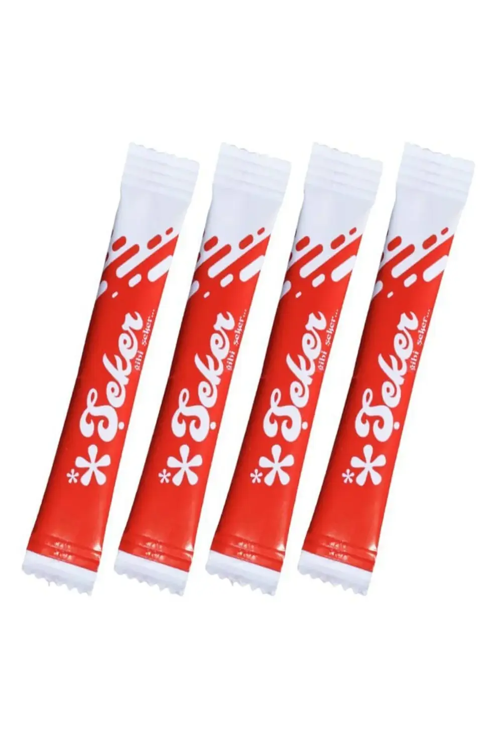 Stick Şeker 1000 Adet 3 gr ( Kırmızı Desenli )