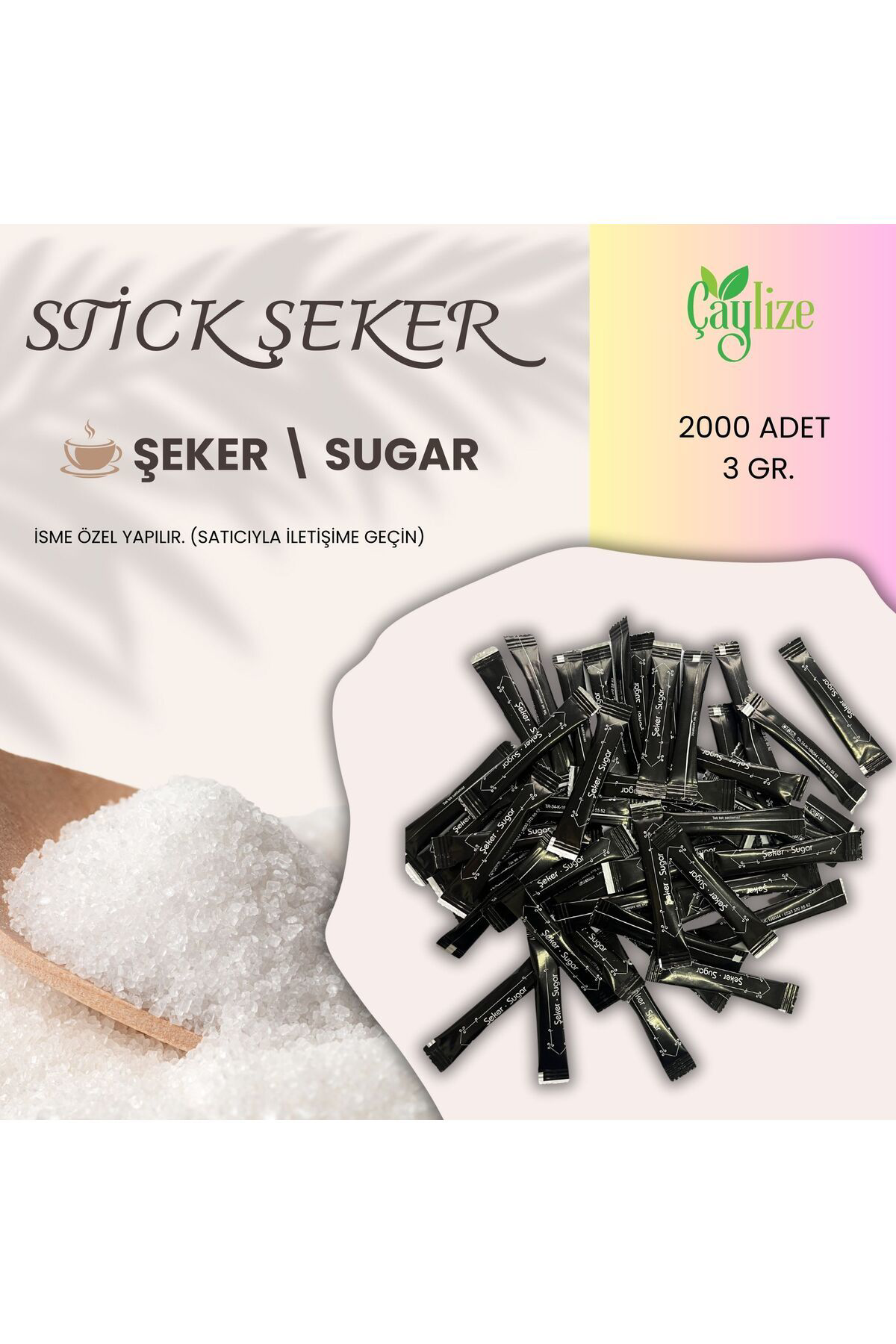 STİCK ŞEKER 3 GR X 2000ADET