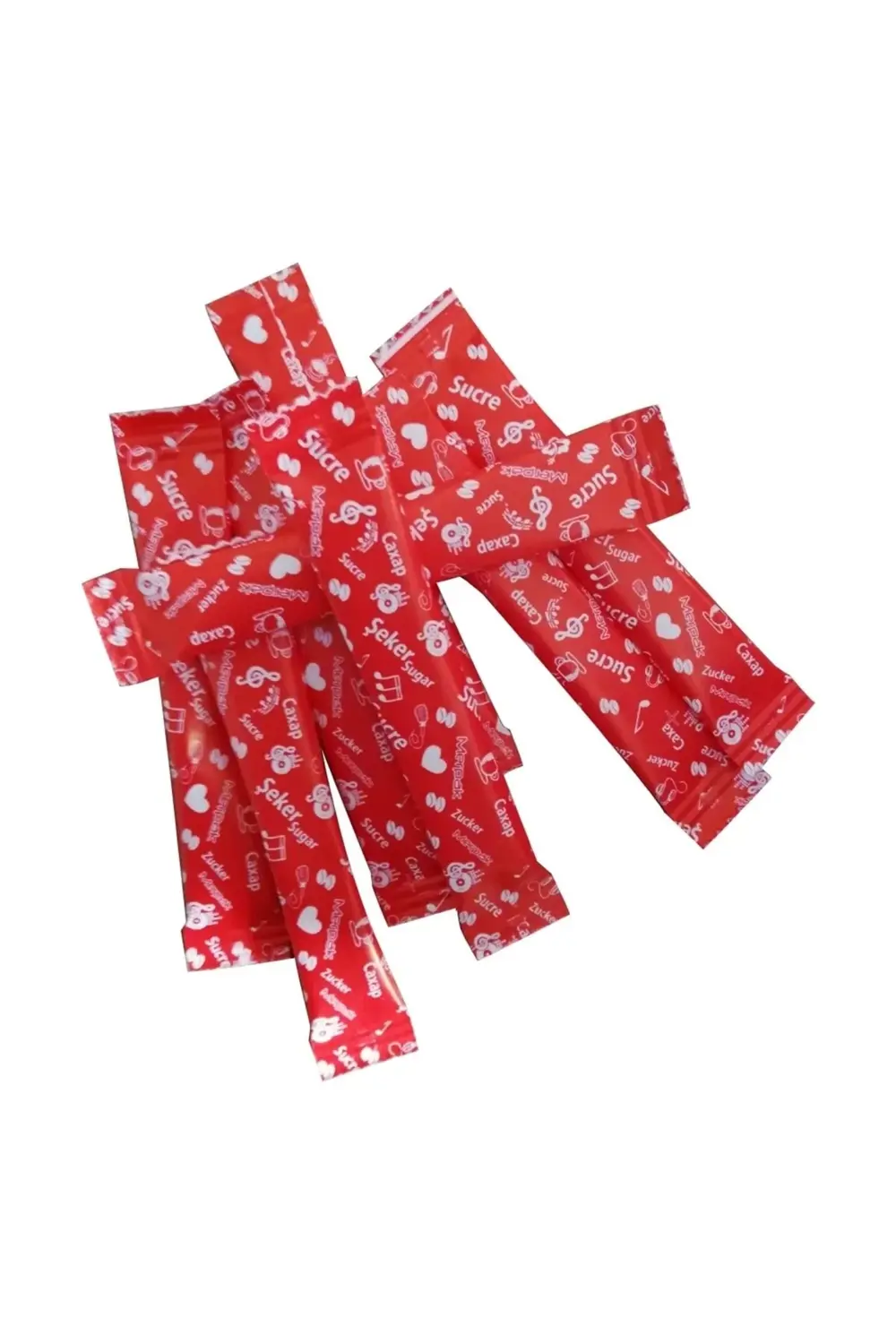 Stick Şeker (3 KG) Kırmızı Baskılı Stick Şeker 3 gr X 1000'li