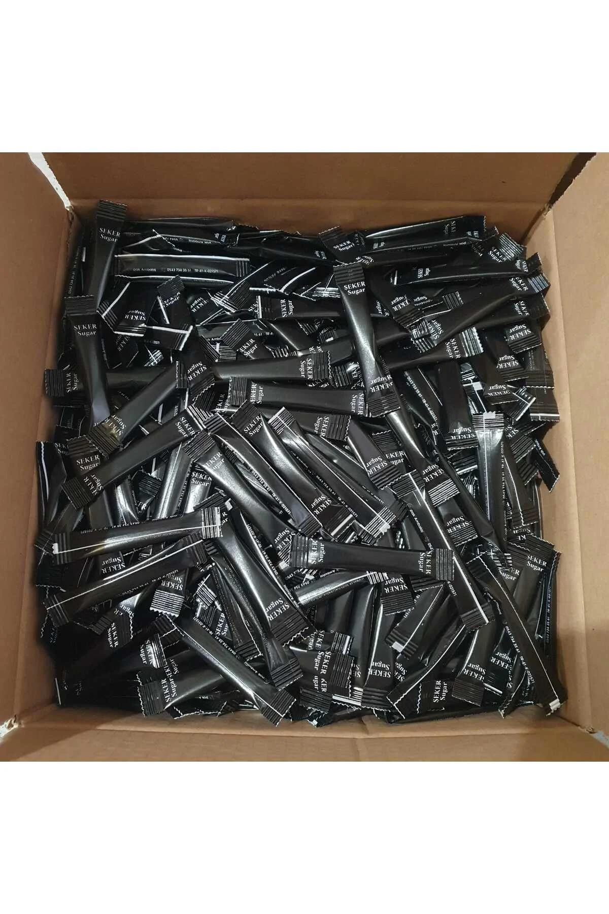 Stick Şeker 3000 Adet - 9 Kg (Siyah Paket)