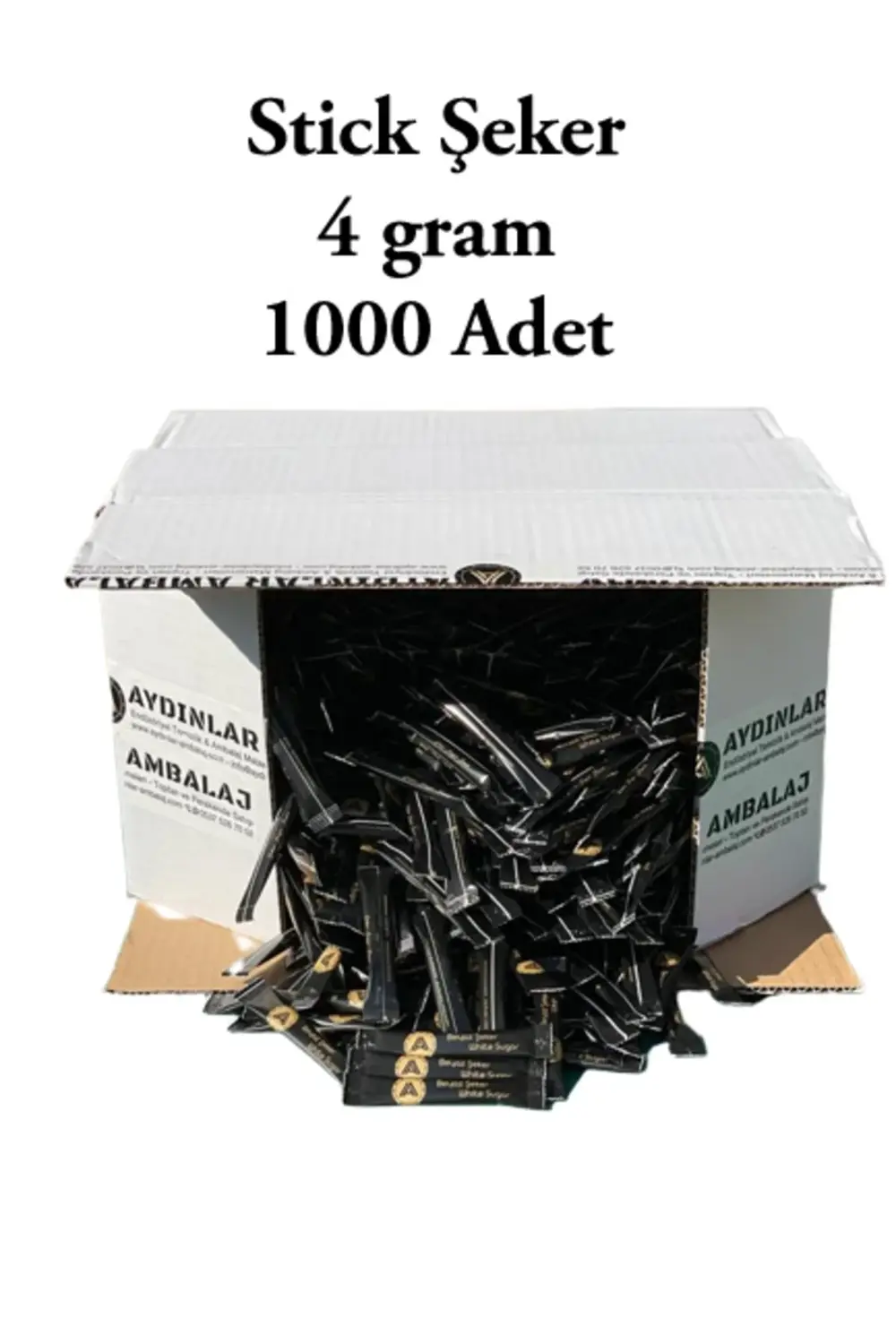 Stick Şeker 4 gram 1000 Adet 4 Kg