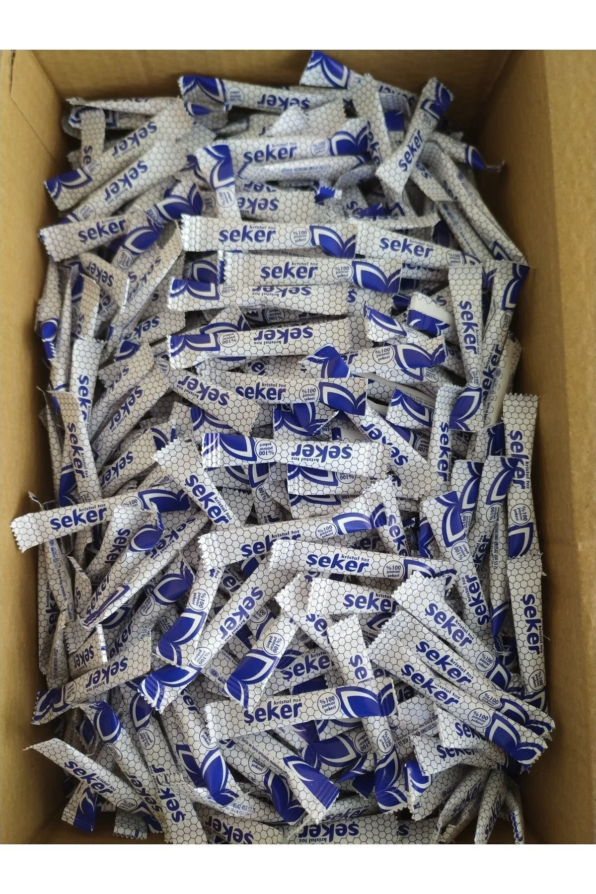 Stick Şeker 4000 Adet 3 gr ( Lacivert Desenli )