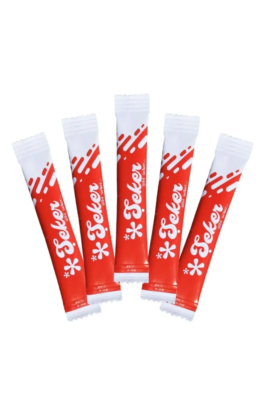 Stick Şeker 4000 Adet 3 gr ( Kırmızı Desenli )