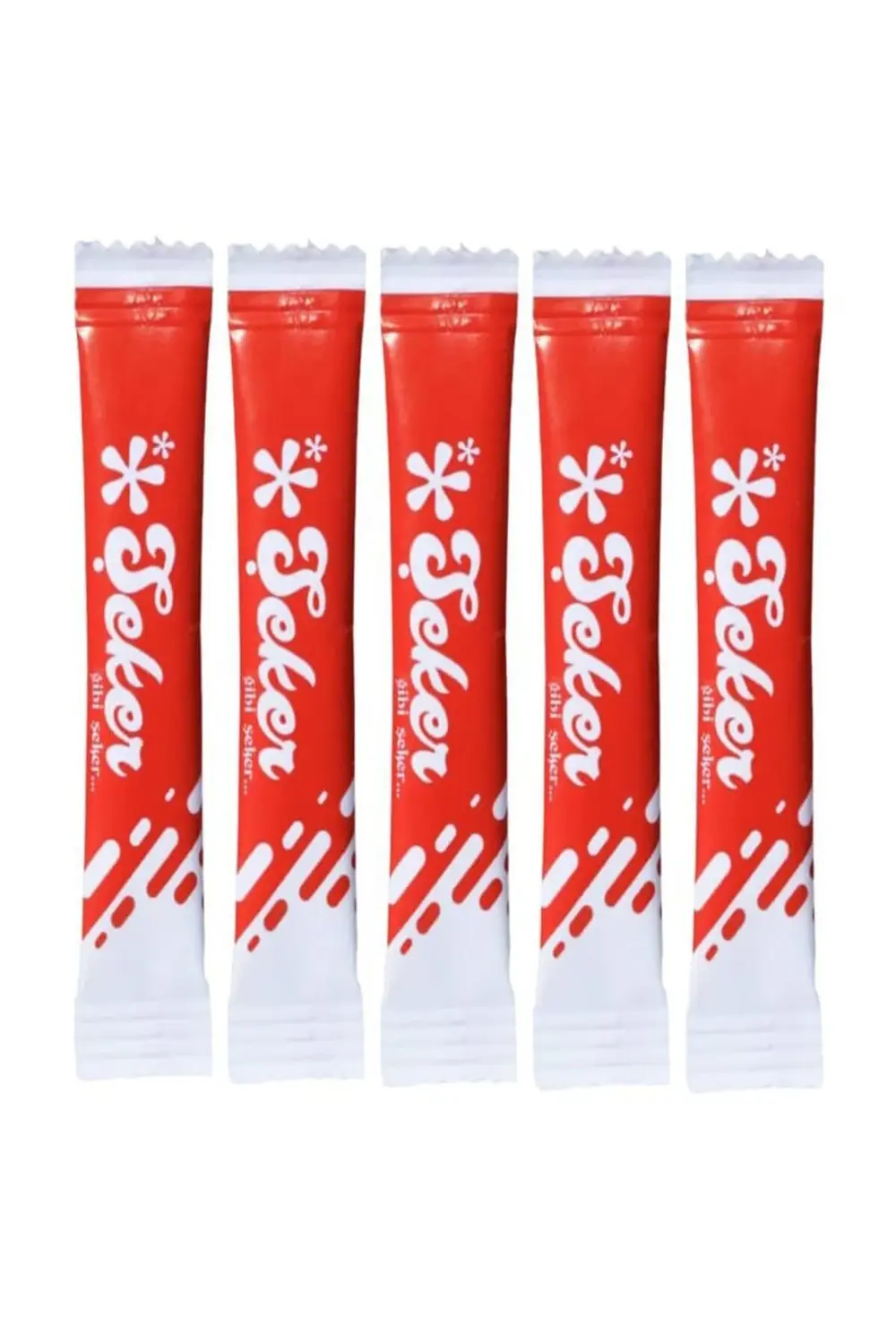 Stick Şeker 4000 Adet 3 gr ( Kırmızı Desenli )