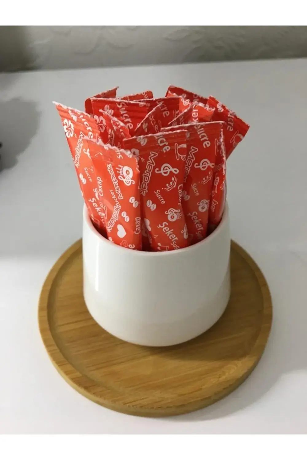 Stick Şeker (6 KG) Kırmızı Baskılı Stick Şeker 3 gr X 2000'li