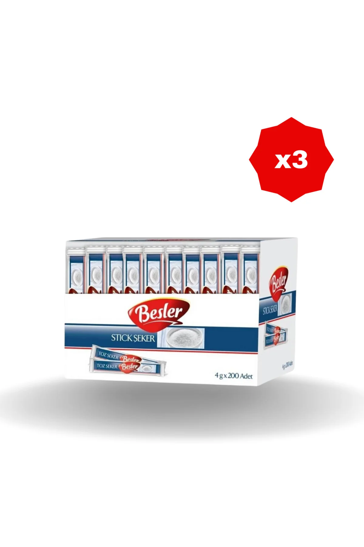 STİCK ŞEKER 800 GR X 3 ADET