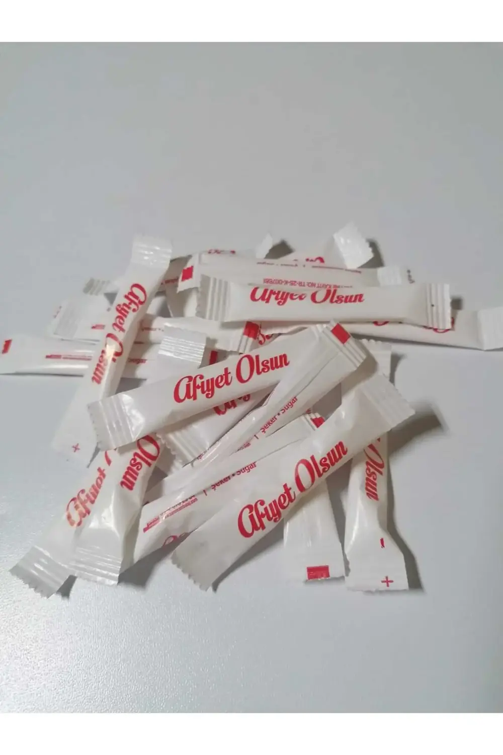 Stick Şeker (AFİYET OLSUN YAZILI) Hazır (100 ADET)