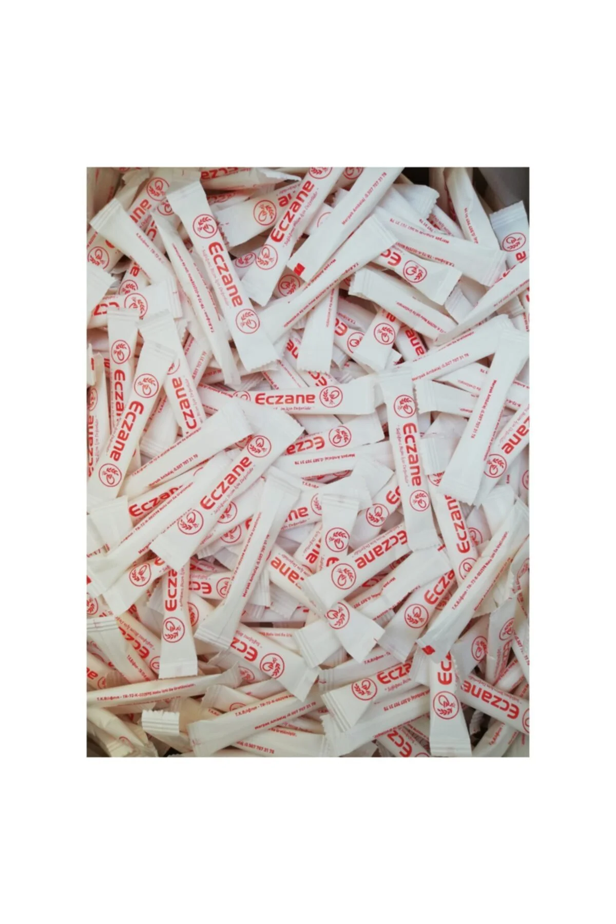 Stick Şeker Eczane Baskılı Stick Toz Şeker 3 gr X 2000'li