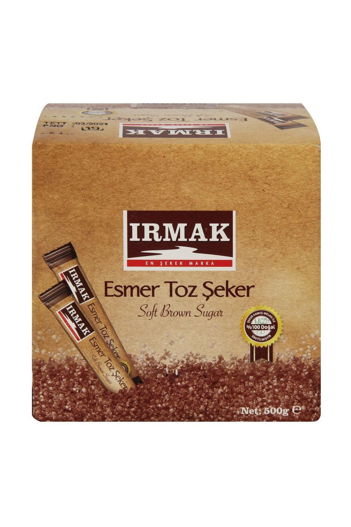 İrmak Stick Şeker Esmer 500 G 125 Adet