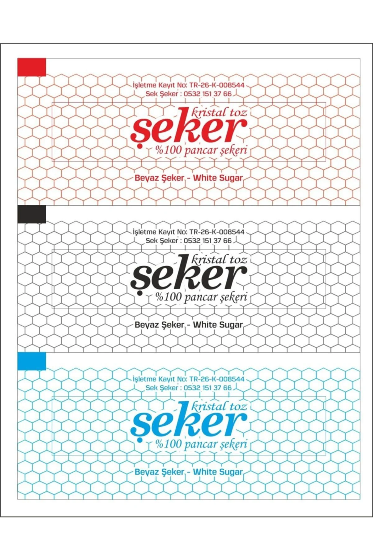 Stick Şeker Karışık Renkli Stick Toz Şeker 6 Kg. 3 Gr.