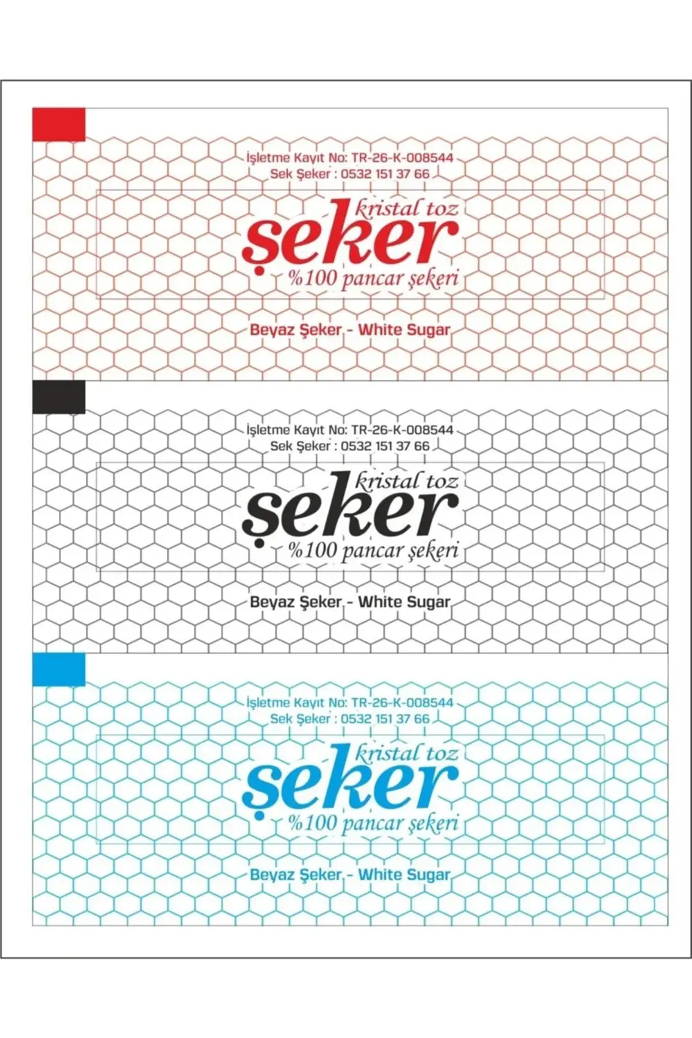 Stick Şeker Karışık Renkli Stick Toz Şeker 6 Kg. 3 Gr.