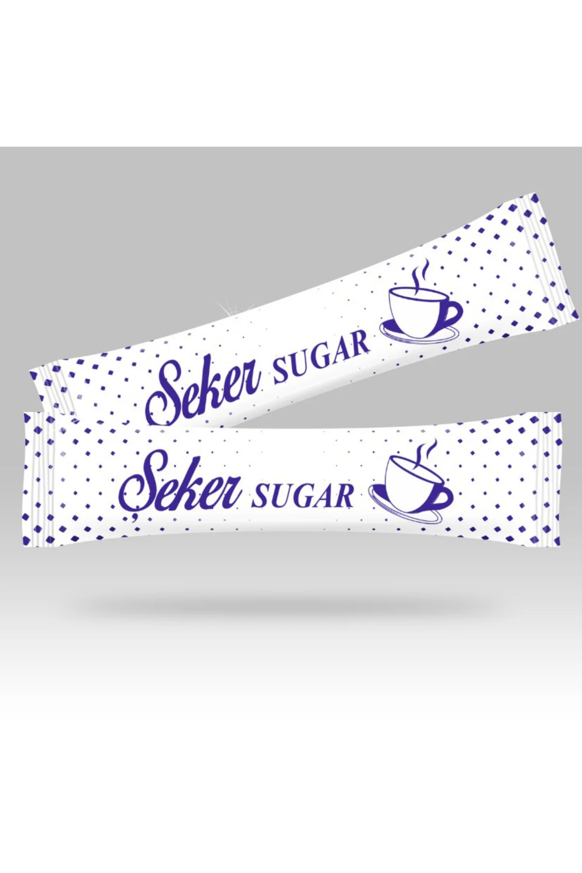 Stick Şeker Özel Üretim Desenli Tasarım F (Mavi Beyaz) X 1000'li