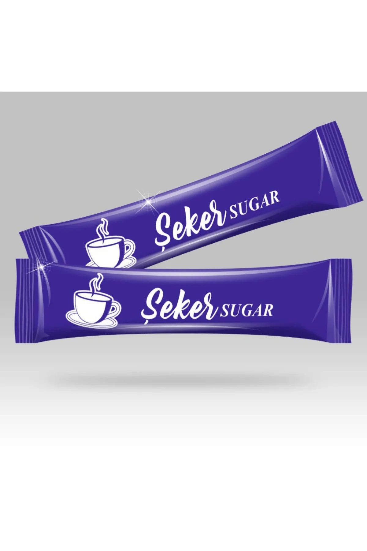 Stick Şeker Özel Üretim Desenli Tasarım E (Mavi Beyaz) X 5000'li