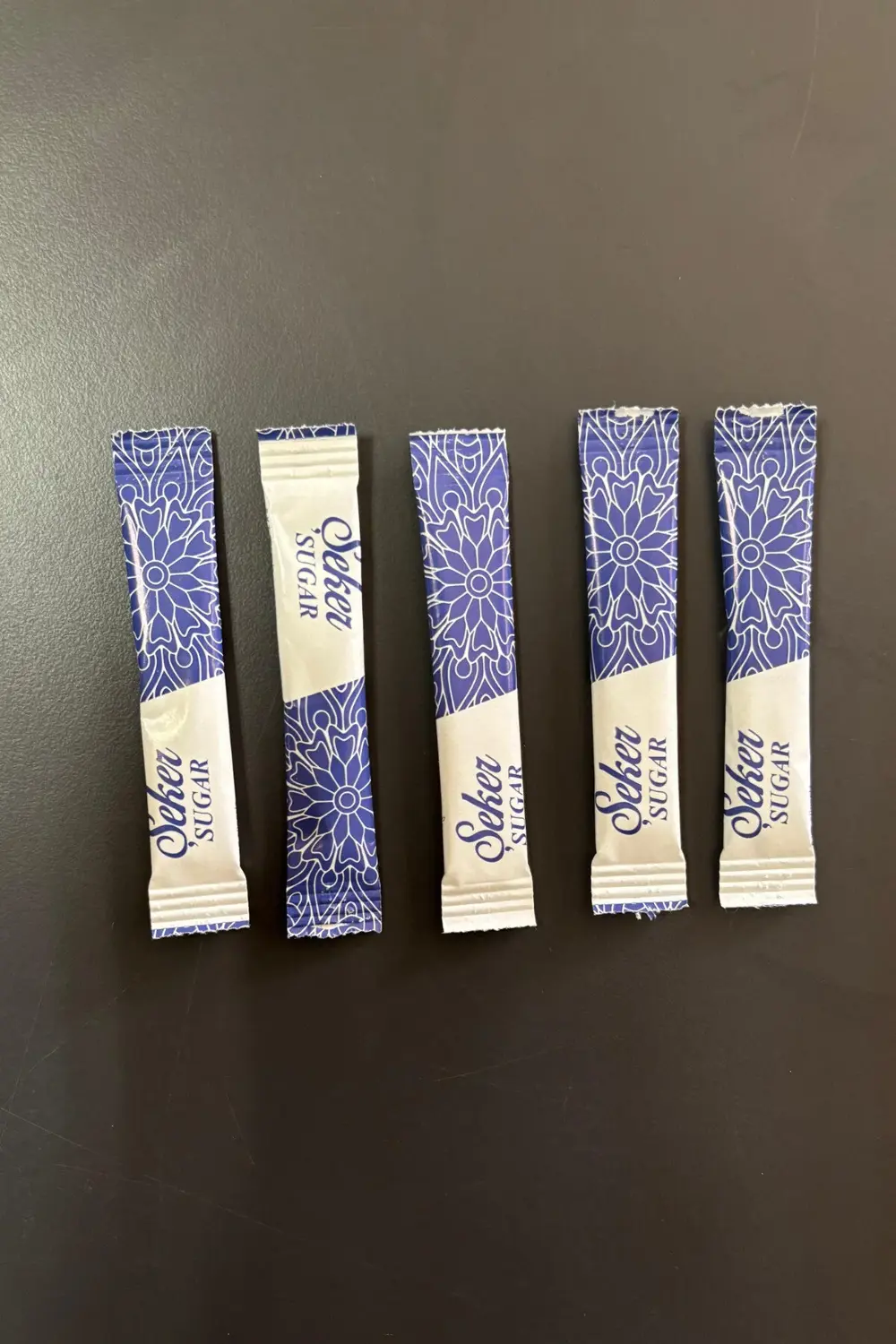 Stick Şeker Özel Üretim Desenli Tasarım B (Mavi Beyaz) X 250'li