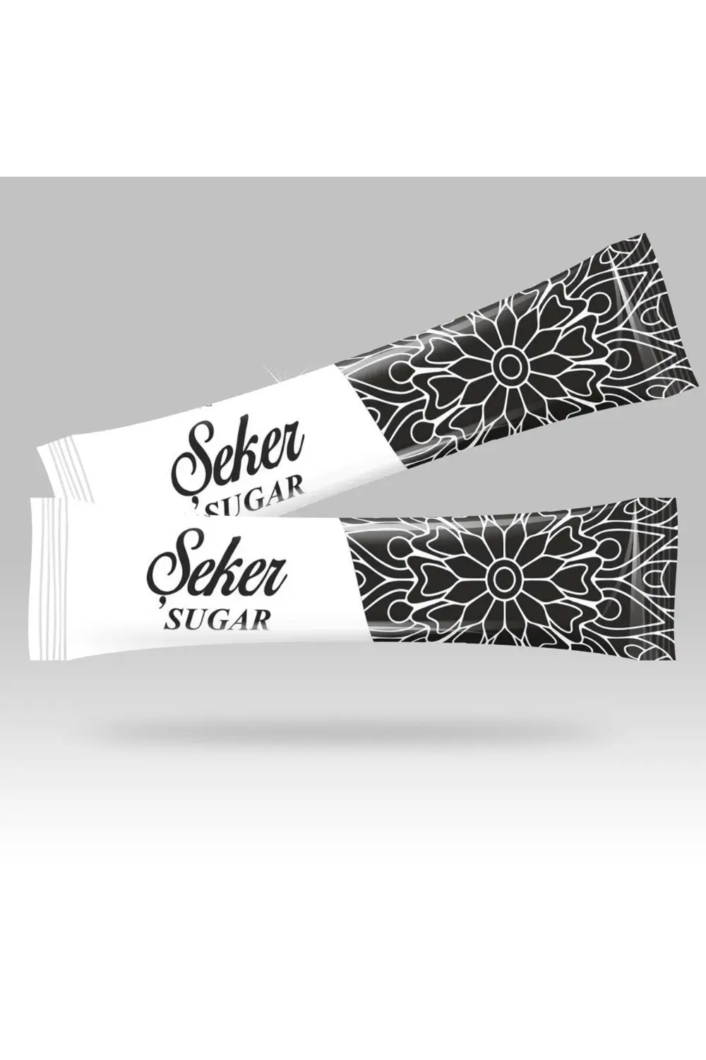 Stick Şeker Özel Üretim Desenli Tasarım B (Siyah Beyaz) X 1 ADET