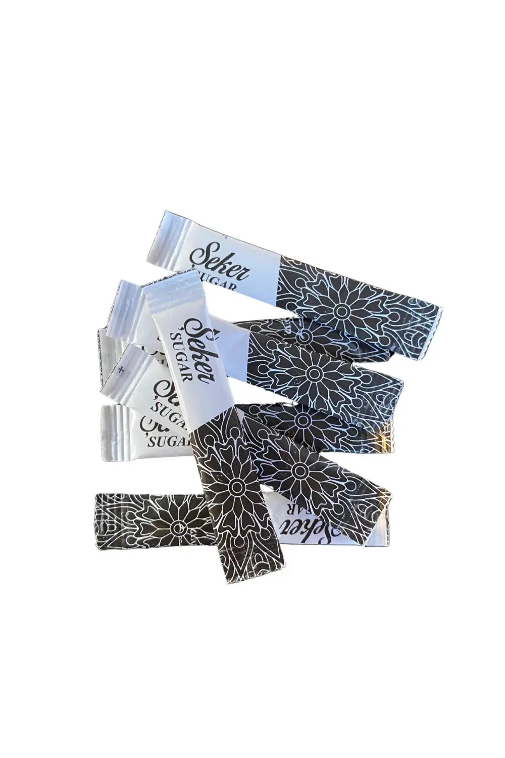 Stick Şeker Özel Üretim Desenli Tasarım D (Siyah Beyaz) X 500'lü