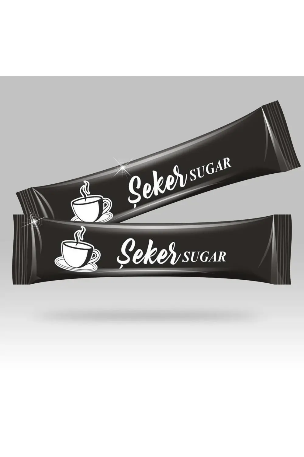 Stick Şeker Özel Üretim Desenli Tasarım E (Siyah Beyaz) X 5000'li