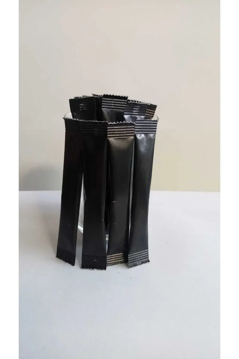 Stick Şeker Siyah Baskısız Toz Şeker 3 gr 5000 Adet 15 Kg