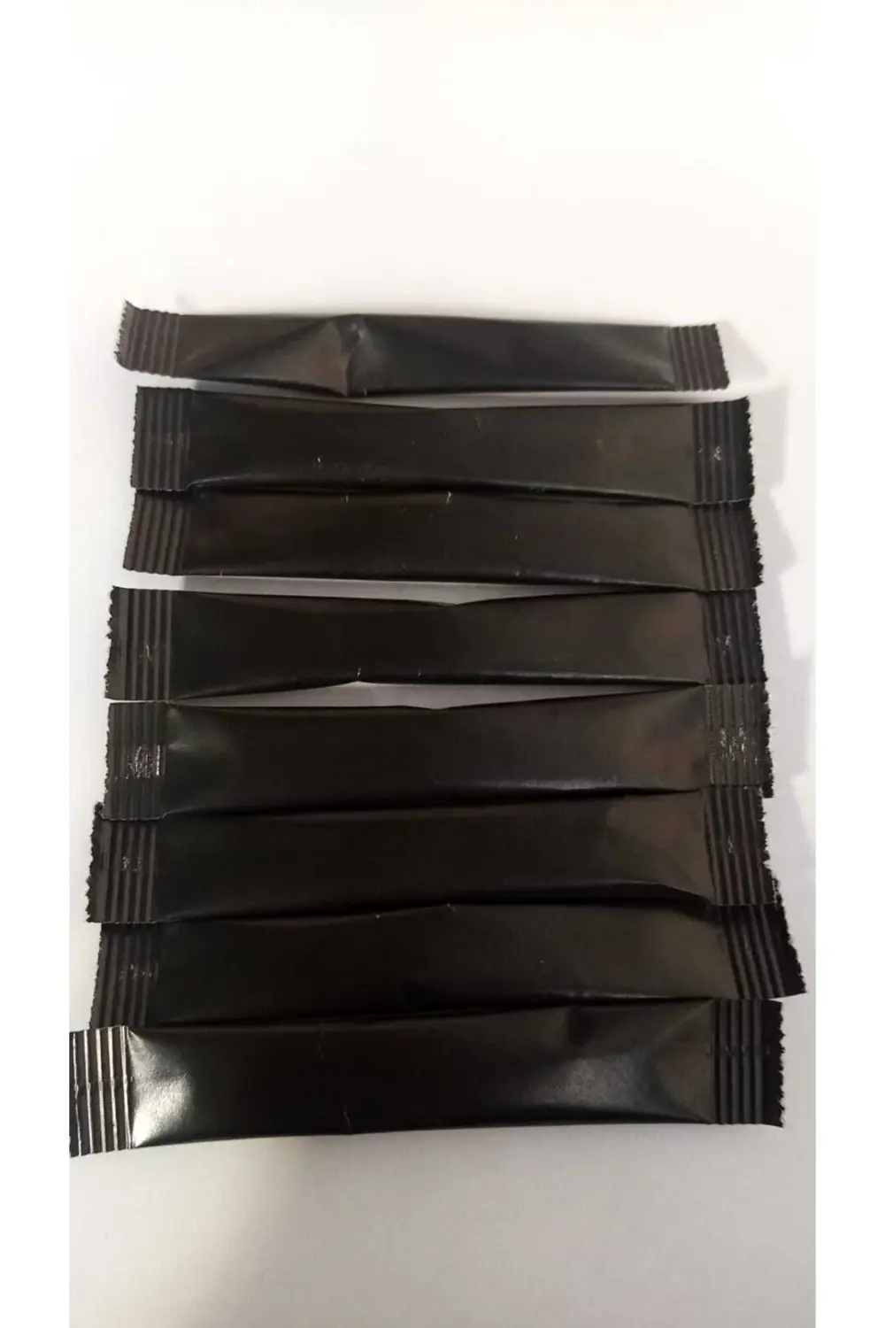 Stick Şeker Siyah Baskısız Toz Şeker 3 gr 5000 Adet 15 Kg