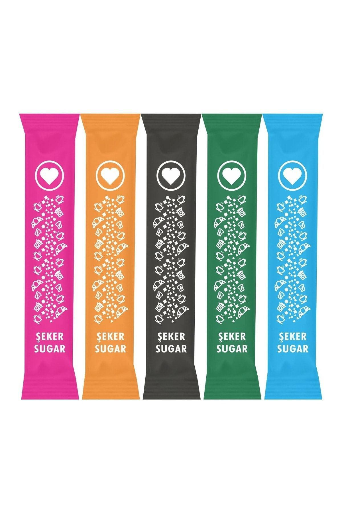 Espak Stick Şeker Toz Şeker 2.5 Gr Renkli 400 Adet 1 Kg