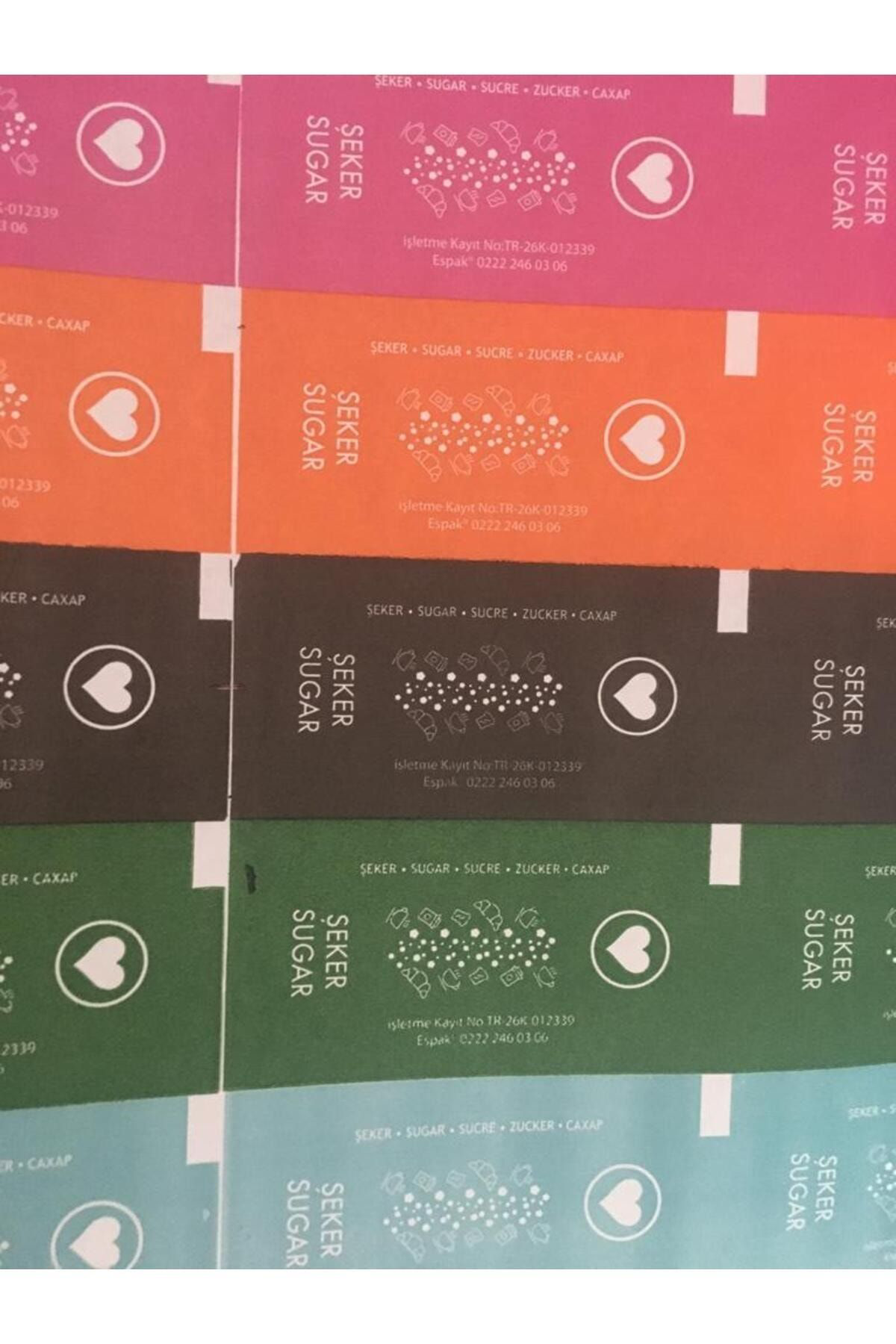 Espak Stick Şeker Toz Şeker 2.5 Gr Renkli 2000 Adet 5 Kg