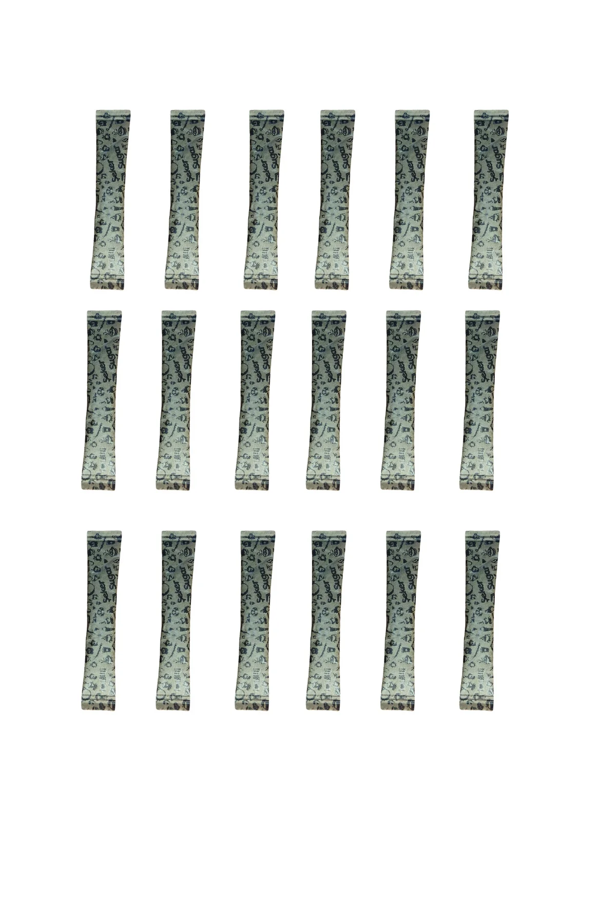 Stick Toz Şeker Kahverengi Ambalaj X 500 ADET