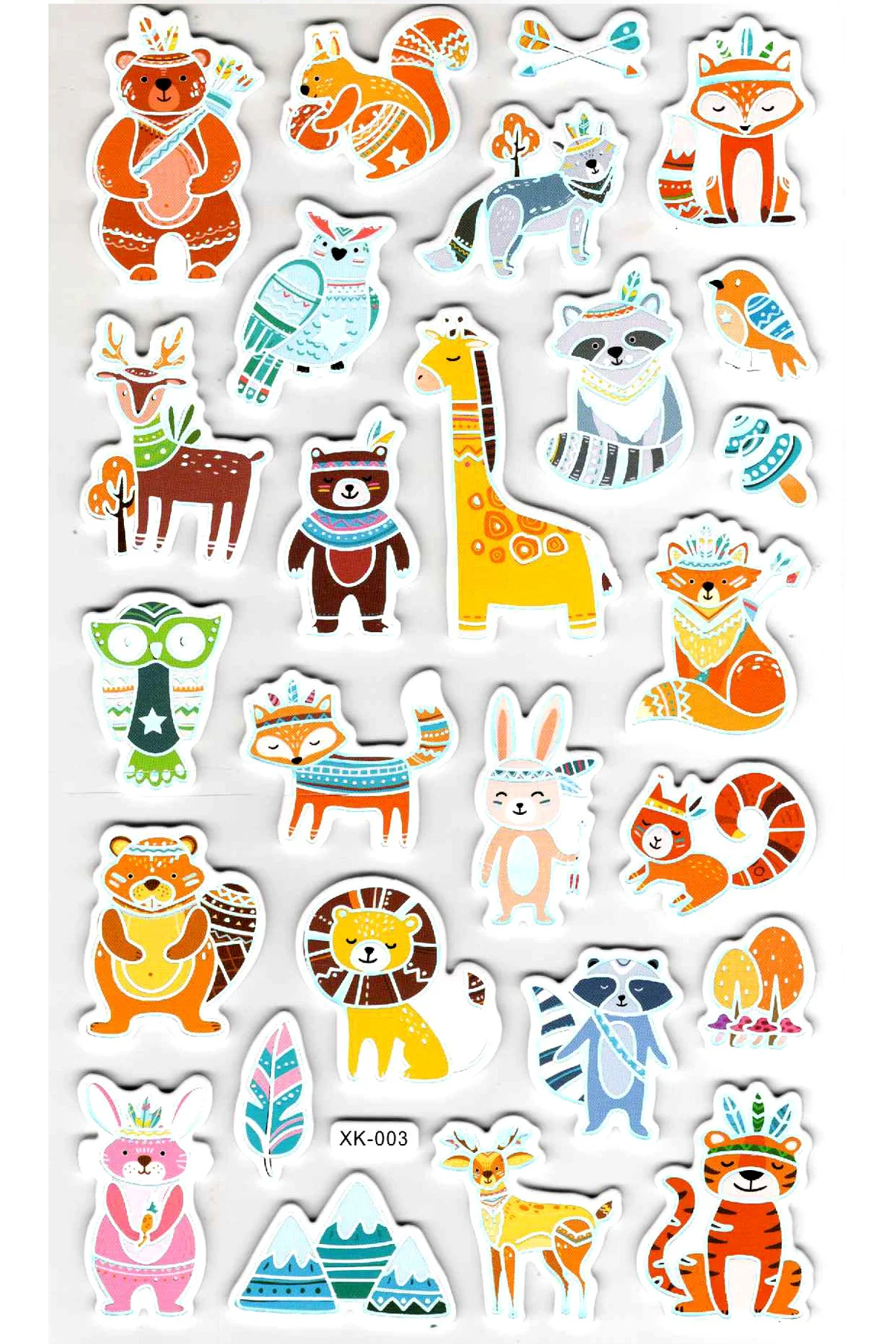 Sticker Eva Kabartmalı Stiker Çıkartma Defter Etiket (XK003) 14x2