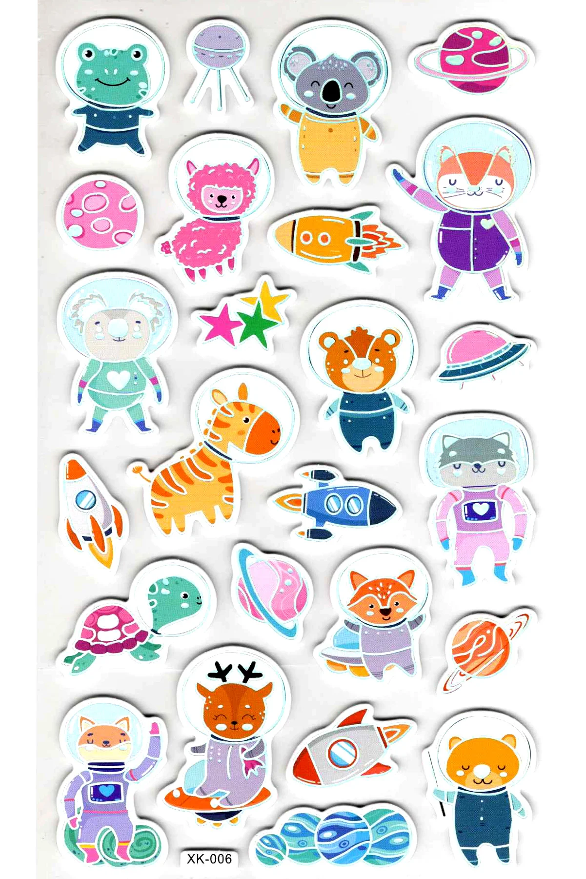 Sticker Eva Kabartmalı Stiker Çıkartma Defter Etiket (XK006) 14x2