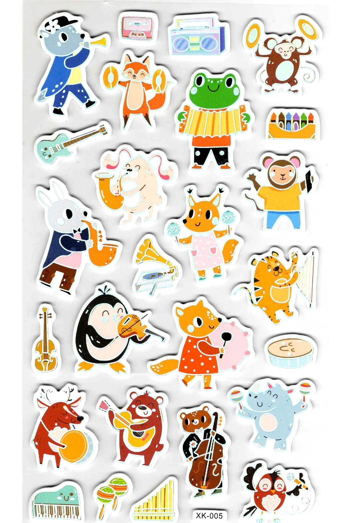 Sticker Eva Kabartmalı Stiker Çıkartma Defter Etiket (XK005) 14x2