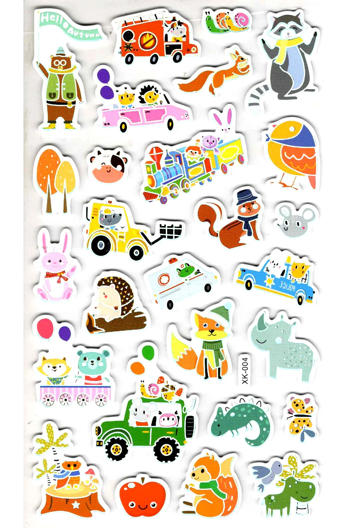 Sticker Eva Kabartmalı Stiker Çıkartma Defter Etiket (XK004) 14x2