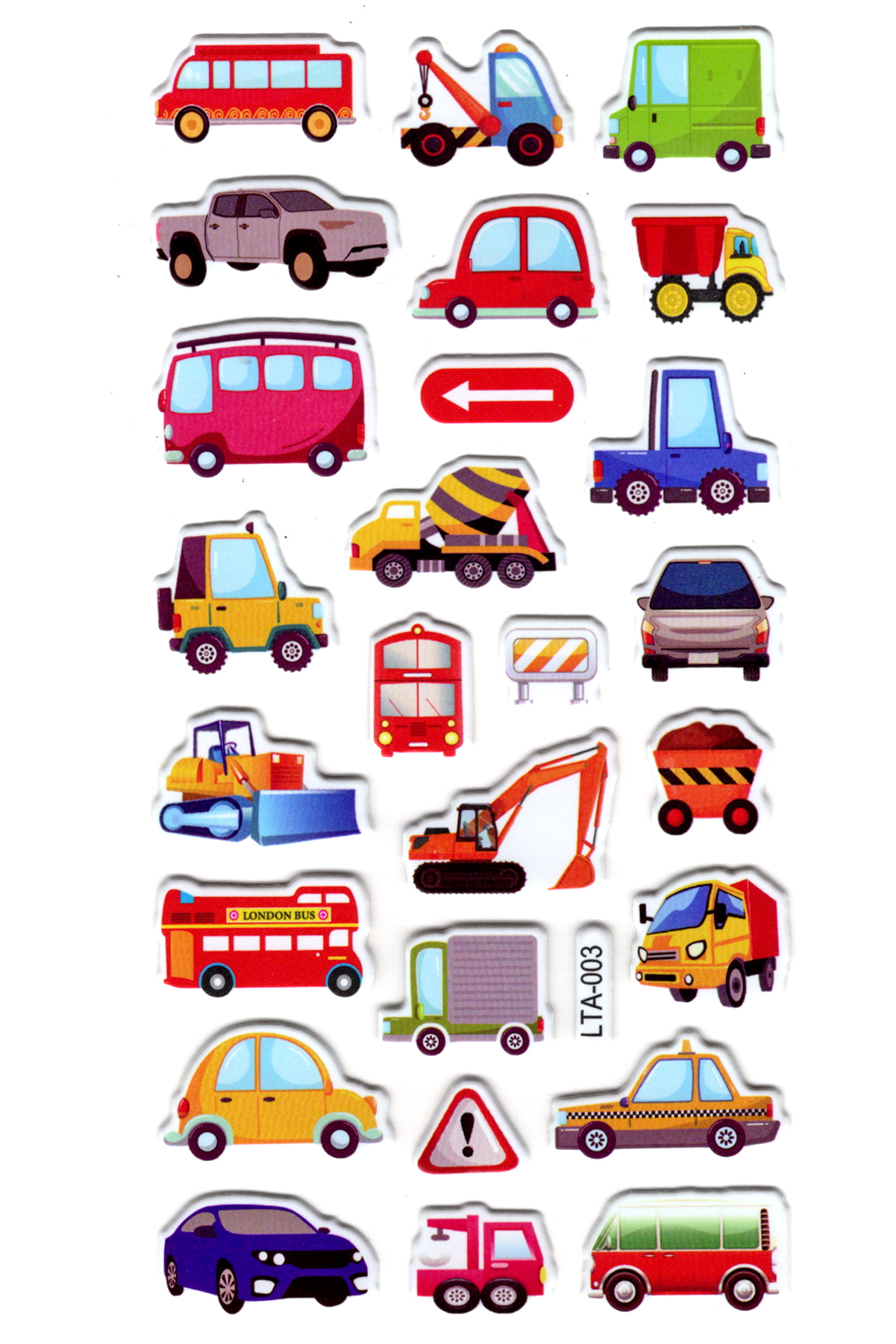 Sticker Kabartmalı Stiker Çıkartma Etiket (LTA003)-18x9 cm- iş ma