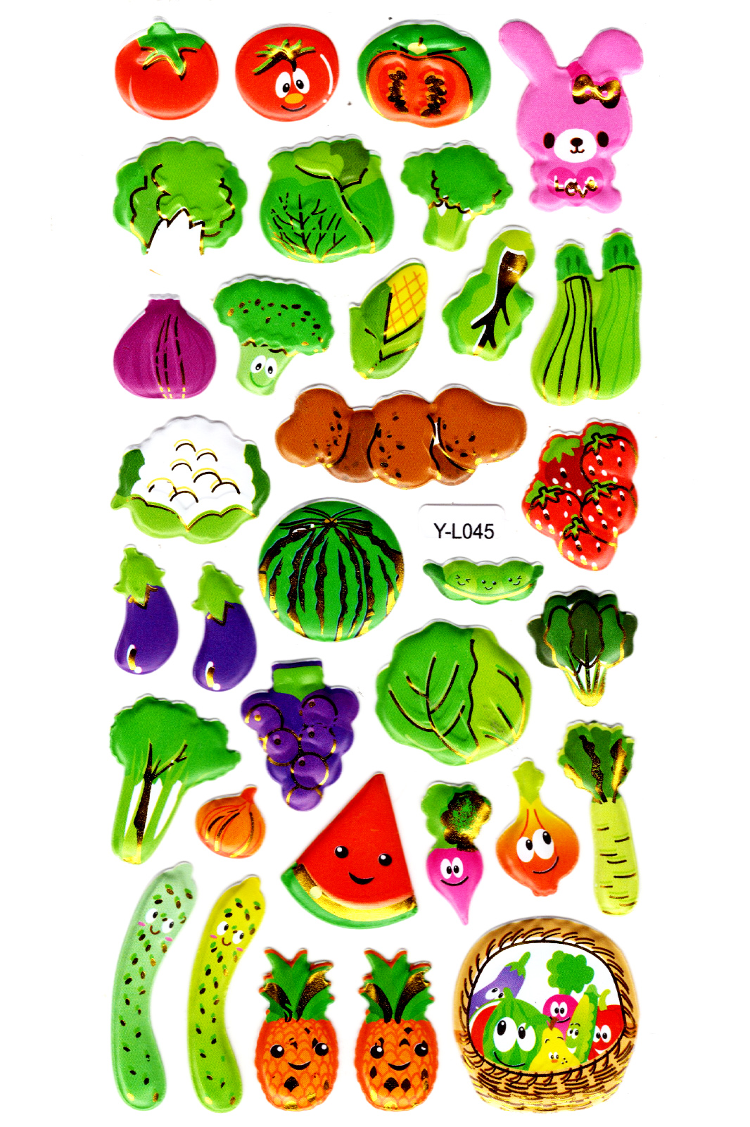 Sticker Kabartmalı Stiker Defter, Planlayıcı Etiket (limyl-045)-1
