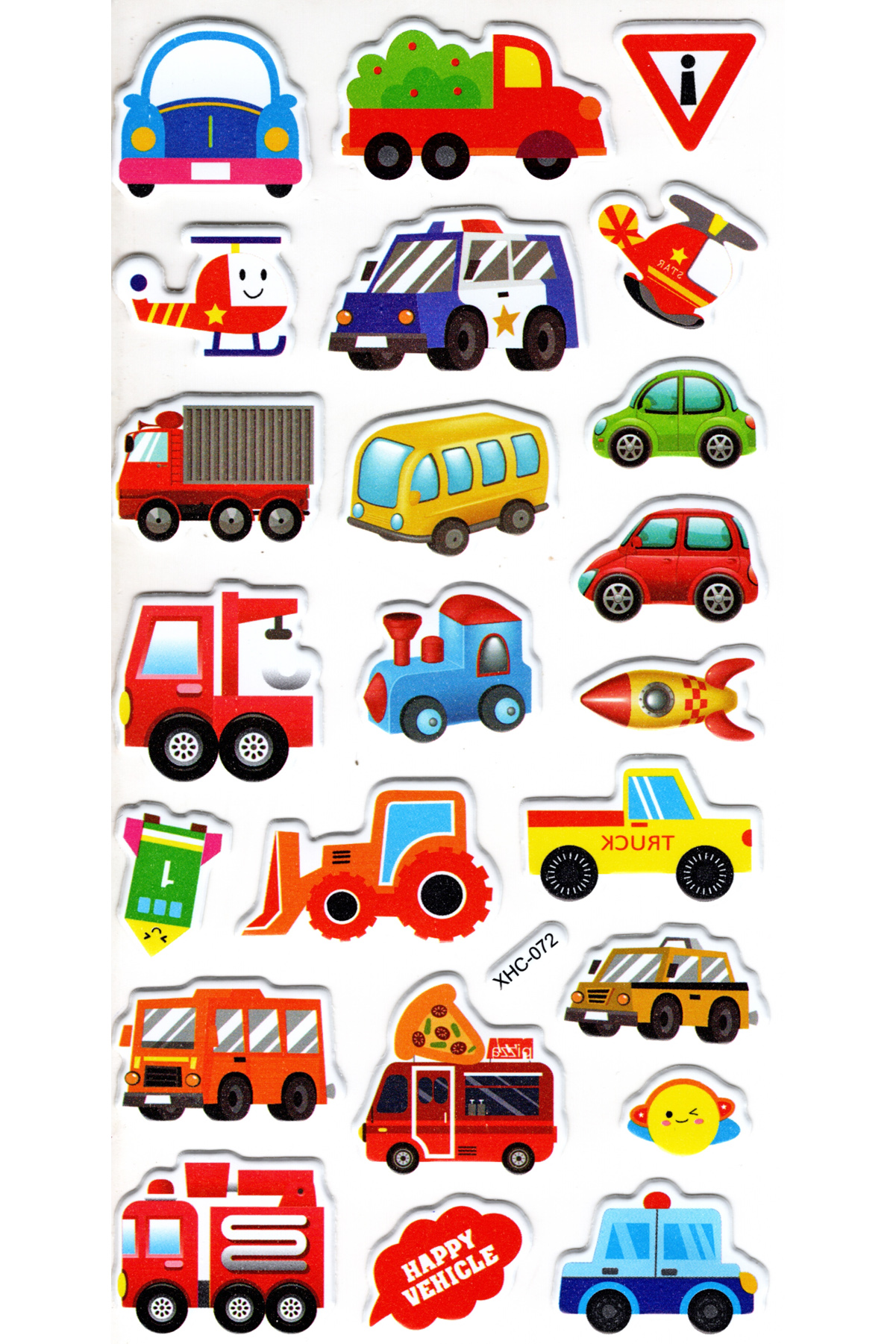 Sticker Kabartmalı Stiker Çıkartma Etiket (XHC072)-18x9 cm- Şirin