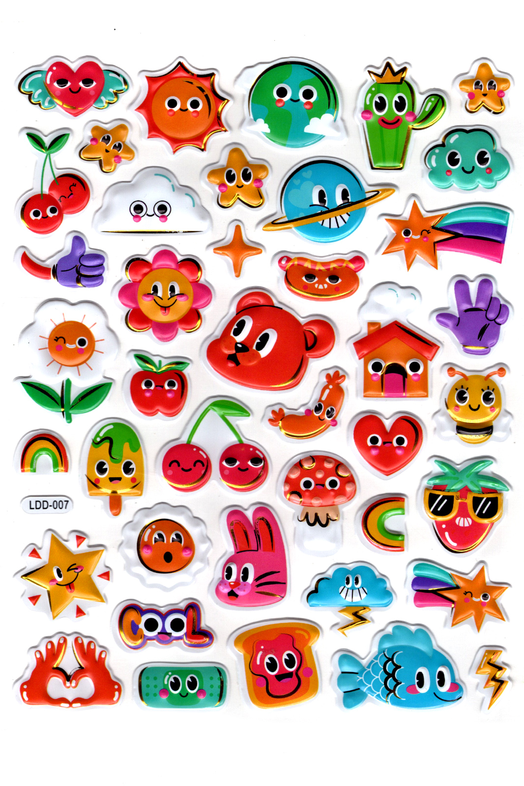 Sticker Kabartmalı Stiker Defter Planlayıcı Etiket (Ldd007)-24x19