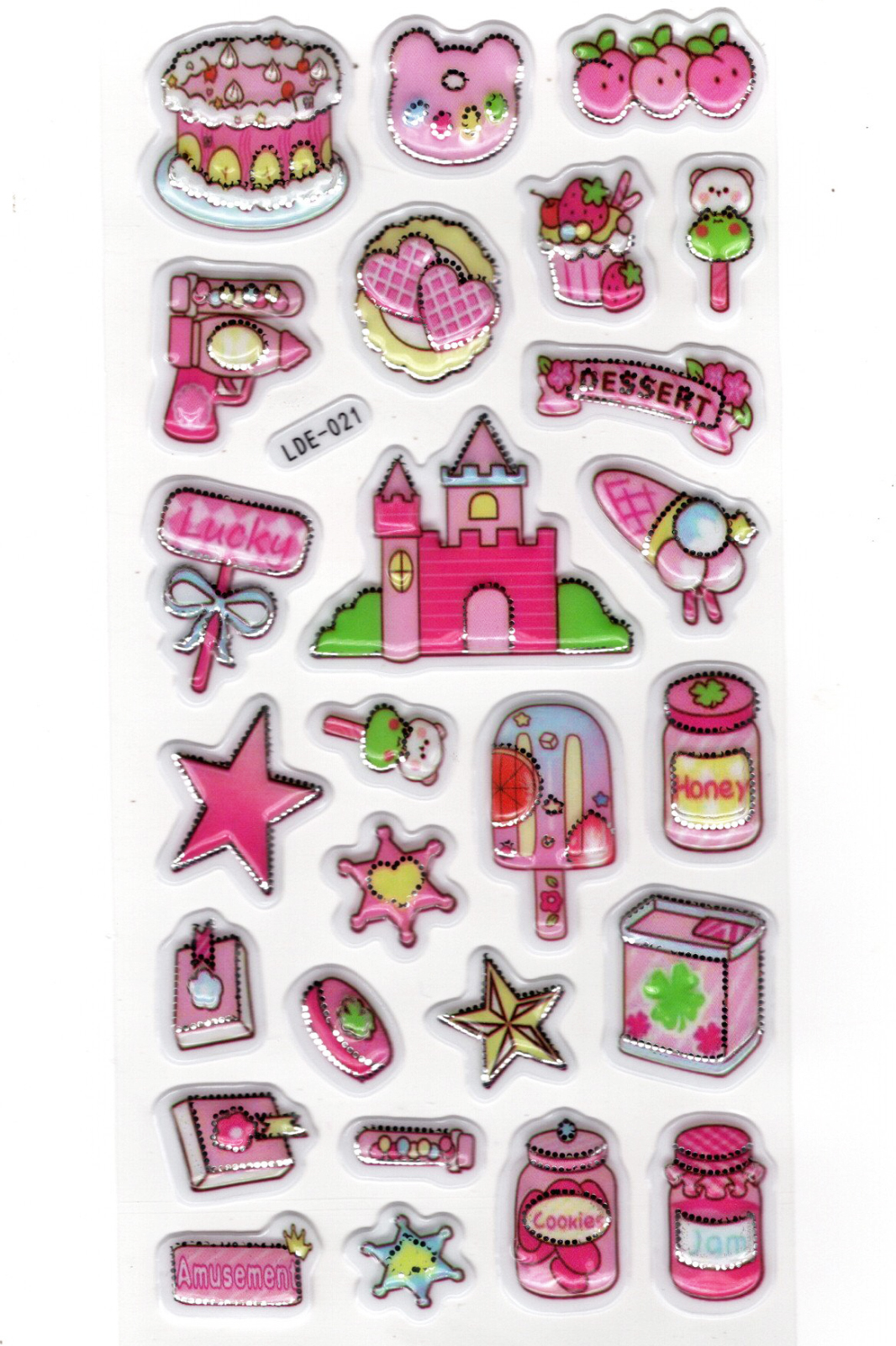 Sticker Kabartmalı Stiker Defter Planlayıcı Etiket (Lde021)-19x9c