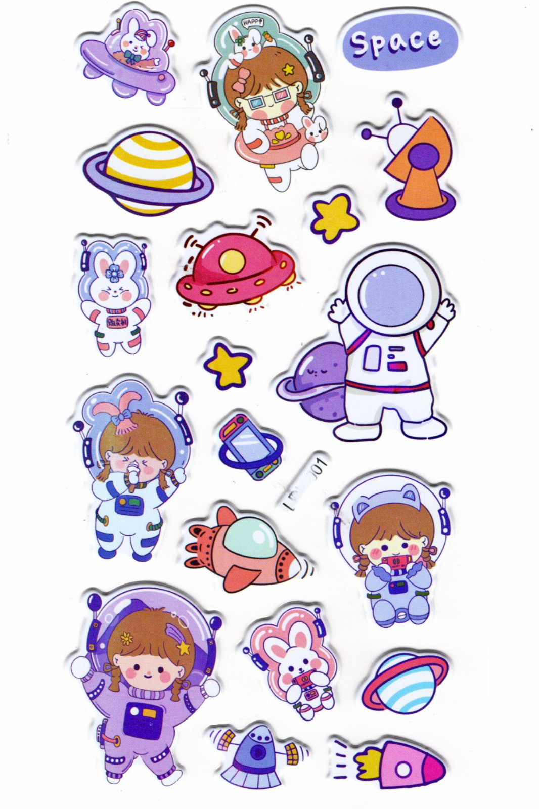 Sticker Kabartmalı Stiker Defter Planlayıcı Etiket (Lrh001)-17x9 