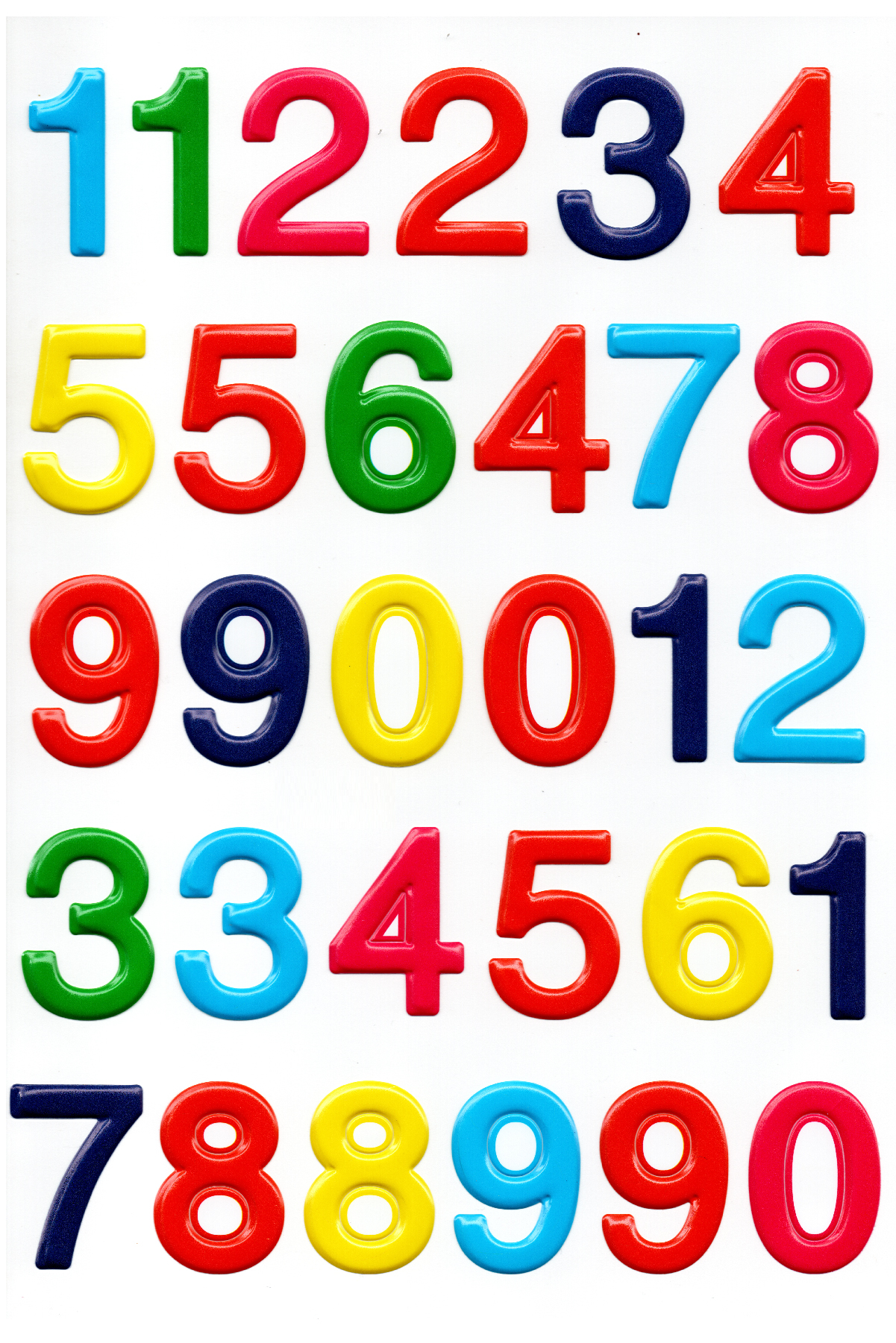 Sticker Kabartmalı A4 boyutunda Stiker Defter, planlayıcı etiket,