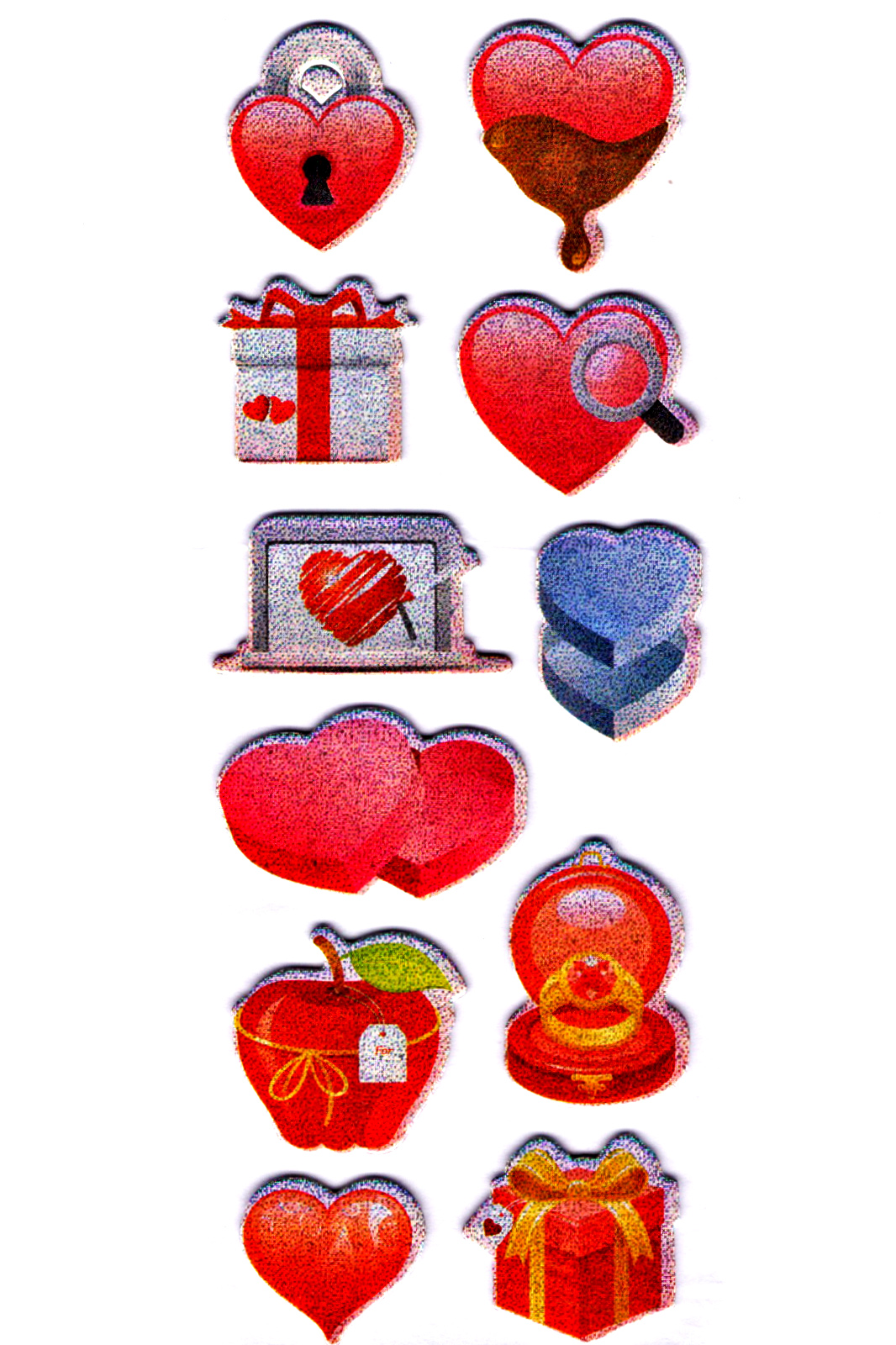 Sticker Kabartmalı Stiker Defter, Planlayıcı Etiket (cb777) 16x7 