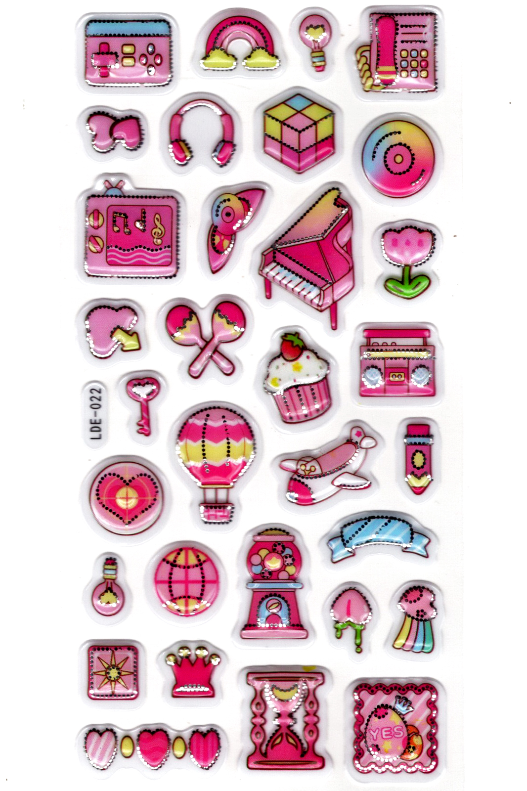 Sticker Kabartmalı Stiker Defter Planlayıcı Etiket (Lde022)-19x9c