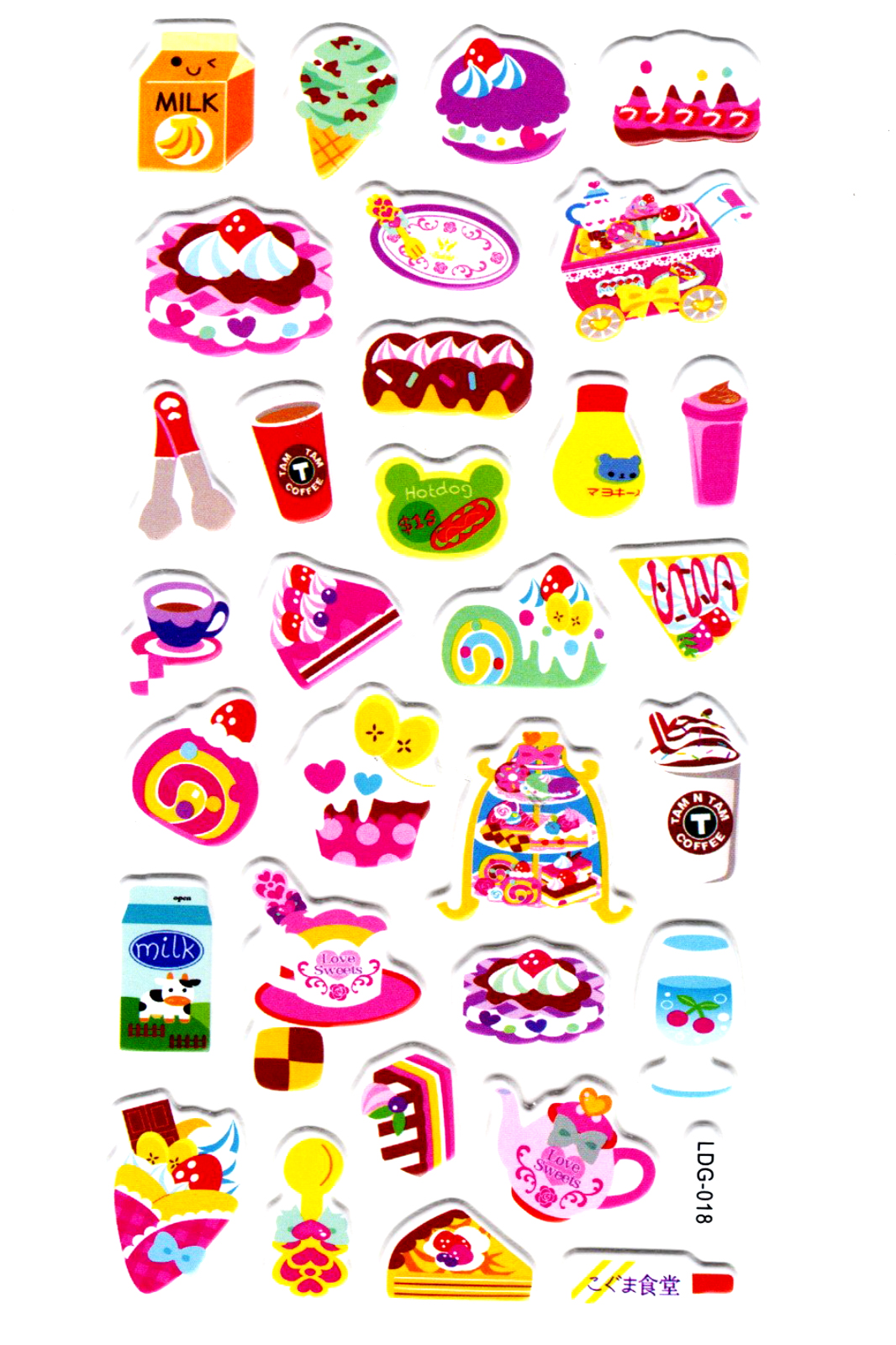Sticker Kabartmalı Stiker Defter, Planlayıcı Etiket (Ldg018)-17x9