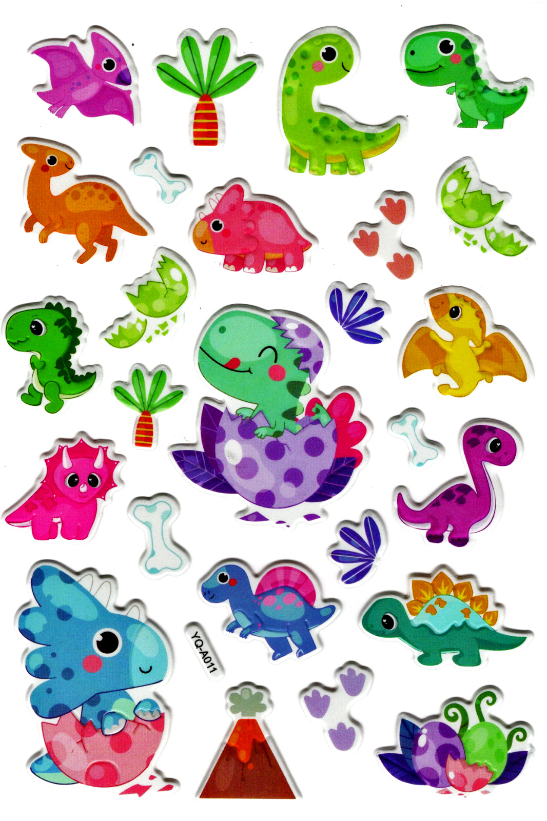 Sticker Kabartmalı Stiker Defter Planlayıcı Etiket (YQA011)-20x14