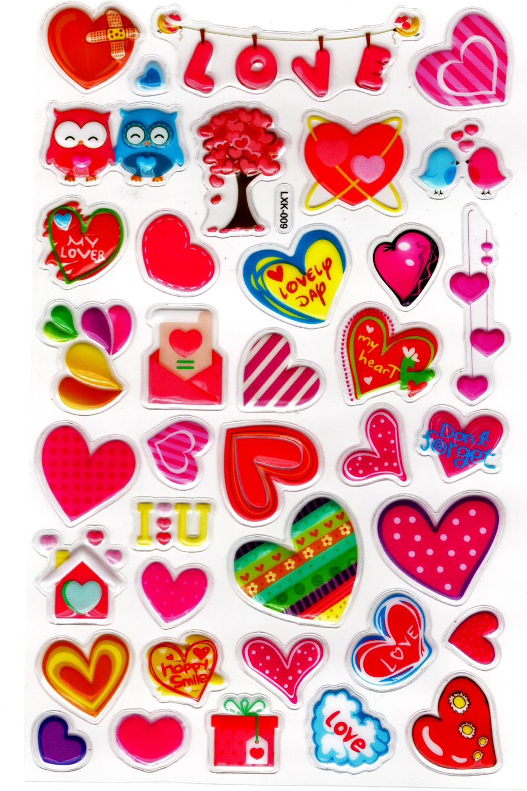 Sticker Kabartmalı Stiker Defter, Planlayıcı Etiket (lxk-009)-22x