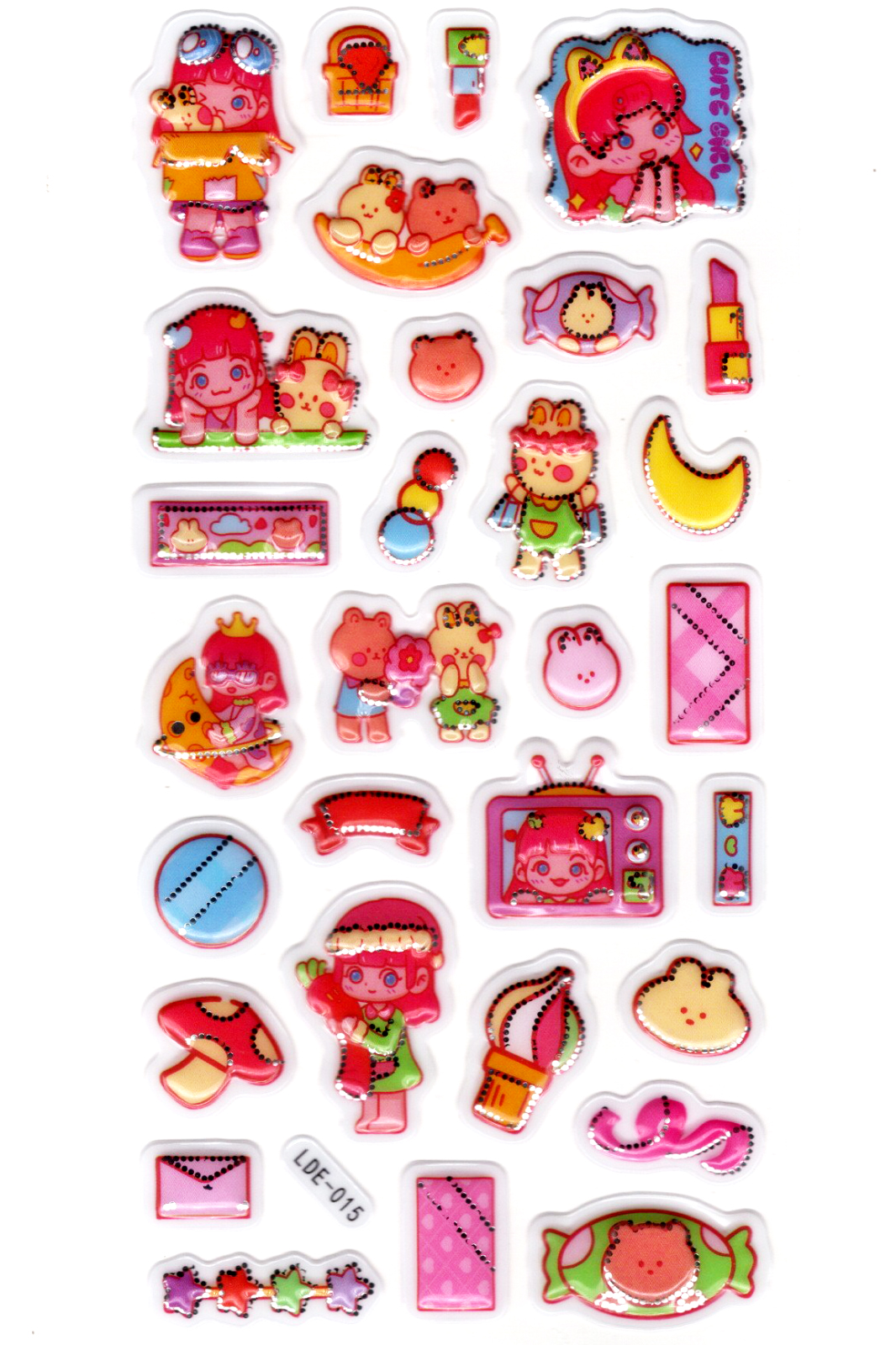 Sticker Kabartmalı Stiker Defter Planlayıcı Etiket (Lde015)-19x9c