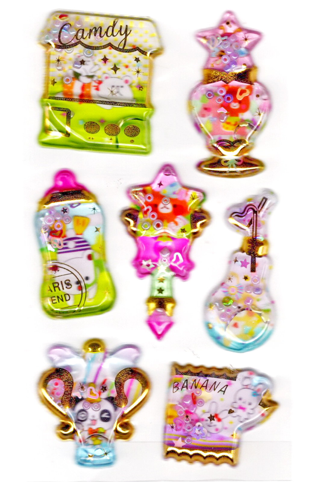 Sticker Kabartmalı Stiker Defter, Planlayıcı Etiket (sulu-909)-14