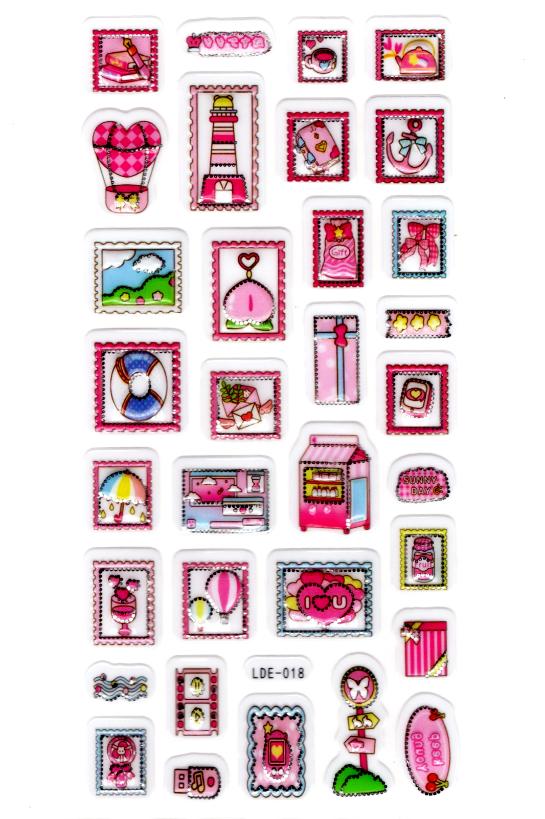 Sticker Kabartmalı Stiker Defter Planlayıcı Etiket (Lde018)-19x9c